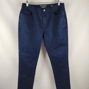 Banana Republic Jeans Mens 32x28 Navy Blue Travel Denim Athletic Fit Preppy